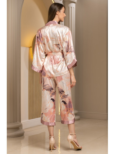 Комплект з укороченими штанами Півонії 4214