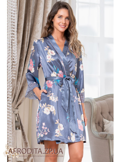 Женский шелковый халат Генриетта 3763