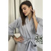 Вафельний жіночий халат 401
