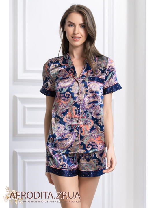 Женская шелковая пижама Эттро 3514