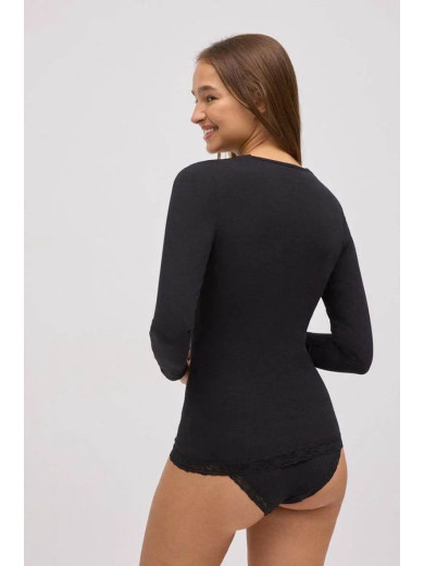 Чорний жіночий лонг Ysabel Mora 109188