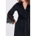 Женский велюровый халат Shato 1931 черный