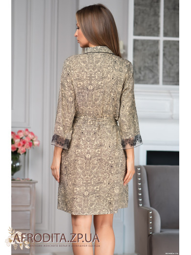  Домашній жіночий халат на гудзиках "Домініка" 1267