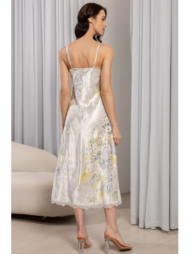 Длинная шелковая сорочка "Лилианна" 5996