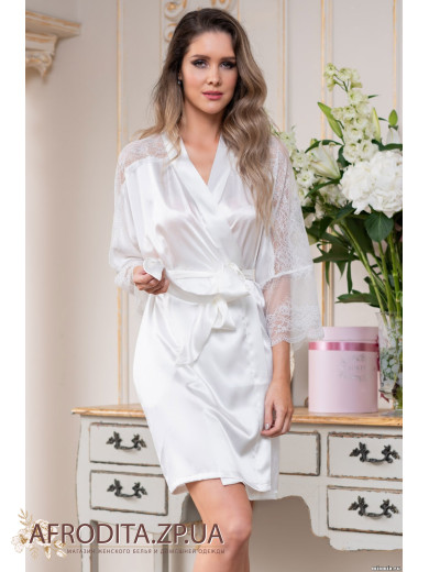 Женский атласный халат "Кристина" 8893