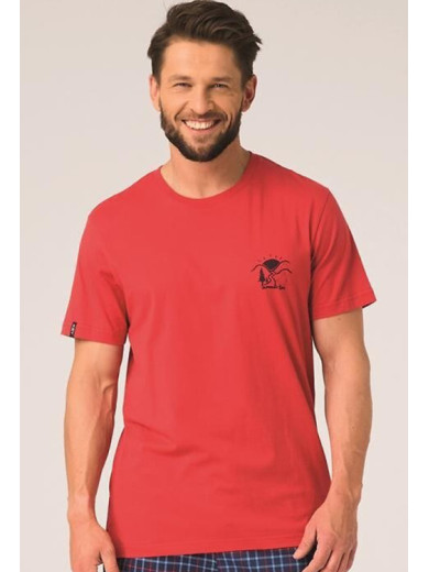 Пижама мужская с шортами Key 82786 из хлопка