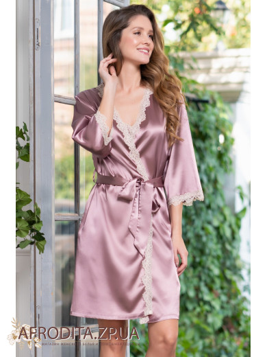  Атласний жіночий халат "Джулія" 8733-5