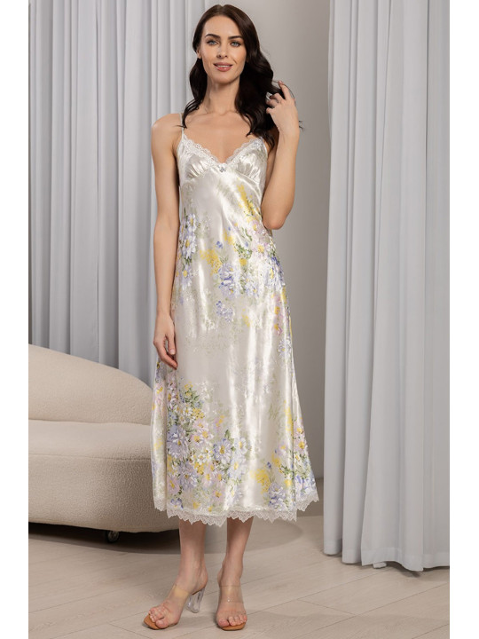 Длинная шелковая сорочка "Лилианна" 5996