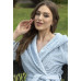 Жіночий теплий халат Shato 2337 light blue