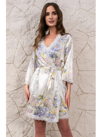 Жіночий шовковий халат "Ліліанна" 5993