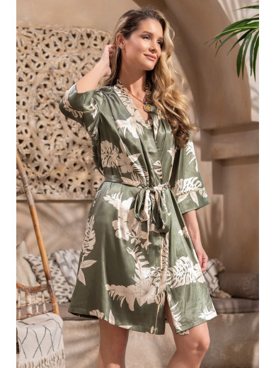 Жіночий шовковий халат Лоренса 4243