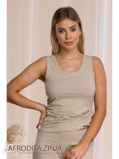 Женская термомайка LVS 729 бежевый