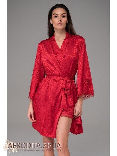 Женский красный халат Джоанна 7313-2