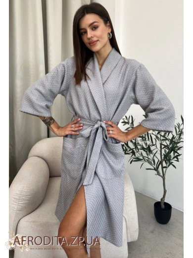 Женский вафельный халат 401