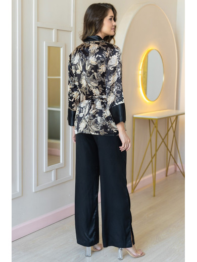 Піжама-трійка шовкова Ясміна 3985