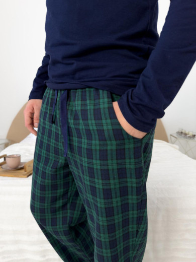 Фланелевая мужская пижама Cosy 82680