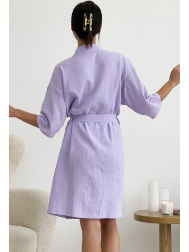 Муслиновый халат лавандового цвета Cosy 82949