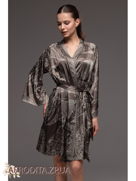 Женский шелковый халат Аиша 4313