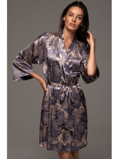 Жіночий шовковий халат Джаконда 4683