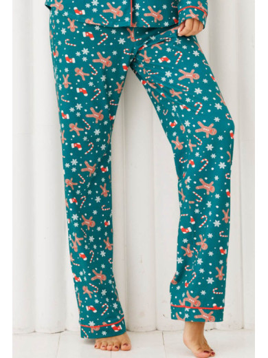 Жіноча піжама з бавовни зі штанами 1245-16199