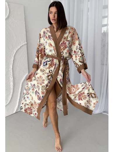 Женский длинный халат Cosy 82820 из вискозы