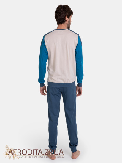 Мужская теплая пижама с брюками Massana P731302