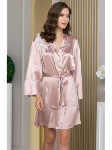 Жіночий шовковий халат Фелліні 3913-1