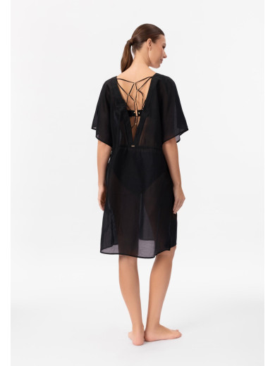 Пляжна туніка чорного кольору Marc&Andre CU26-05