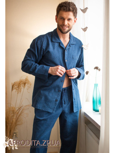 Чоловіча піжама зі штанами з бавовни Key 82634