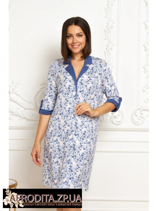  Домашній жіночий халат на гудзиках Emmi 75127