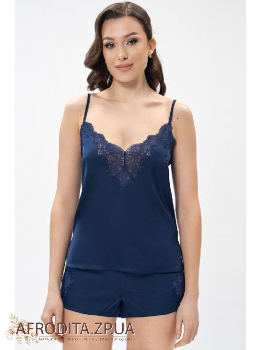 Жіноча піжама із шортами Shato 2408 navy blue