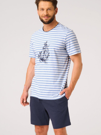 Мужская пижама с шортами Key 82832