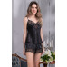 Женская шелковая пижама с шортами Черный Лебедь 3552-1