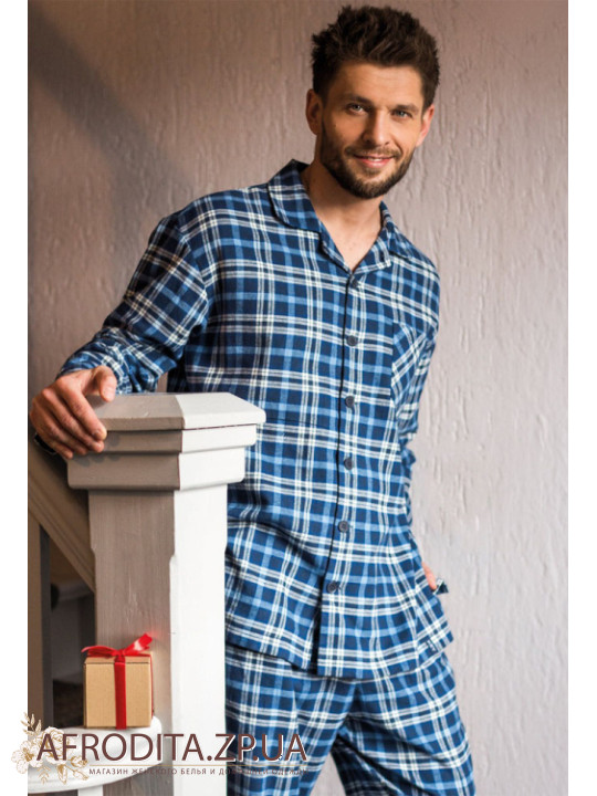Чоловічий домашній комплект 534384 із фланелі