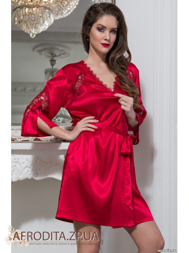 Жіночий атласний халат "Мірабелла" 2073