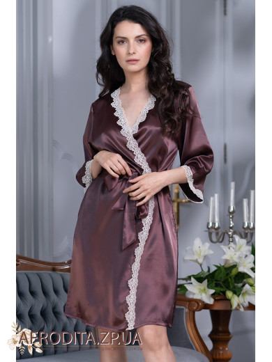 Женский атласный халат "Джулия" 8733-3