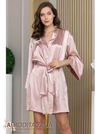 Жіночий шовковий халат Фелліні 3913-1