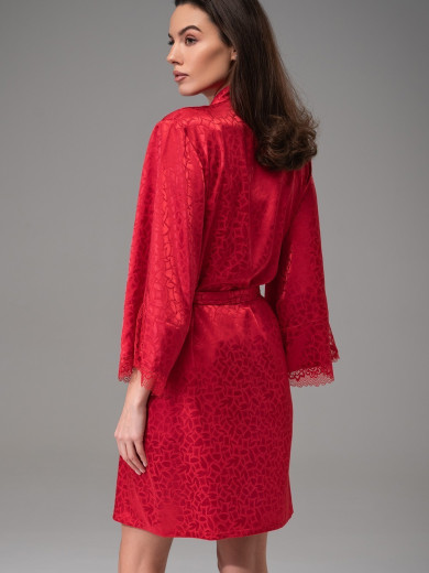 Жіночий червоний халат Джоанна 7313-2