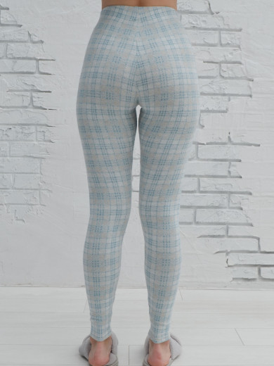 Лосины голубые в клетку Roksana 1475-80796