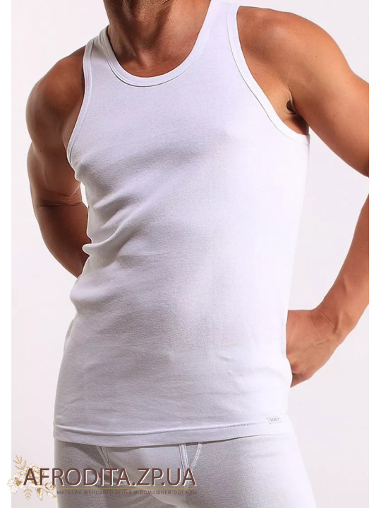 Мужская майка MVS 012 из хлопка белая