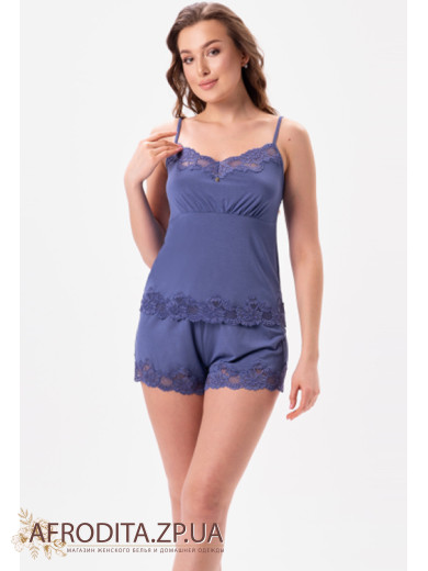 Женская пижама с шортами Shato 2620 jeans
