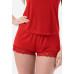 Женская пижама с шортами Shato 2437 красный