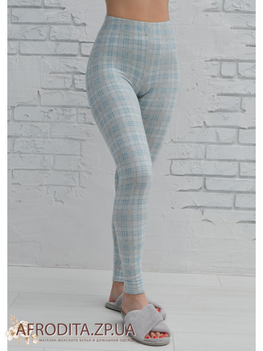 Лосины голубые в клетку Roksana 1475-80796