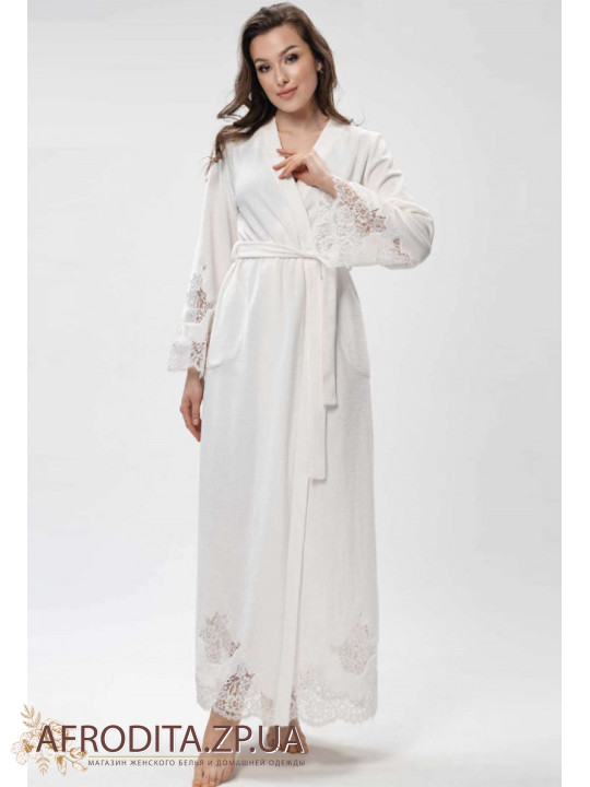 Довгий велюровий халат Shato 2431