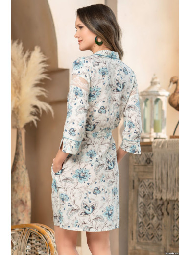  Домашній жіночий халат на гудзиках "Ніка" 1637