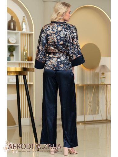 Жіночий комплект-трійка зі штанами Зодіак 7286
