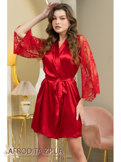 Атласний жіночий халат Естер 7293-1