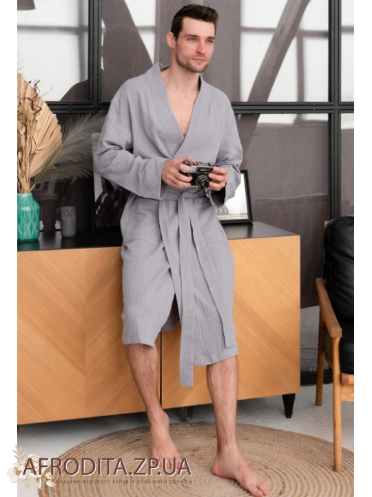 Чоловічий халат з мусліну Cosy 82605
