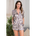 Женская шелковая пижама с шортами Грация 3208
