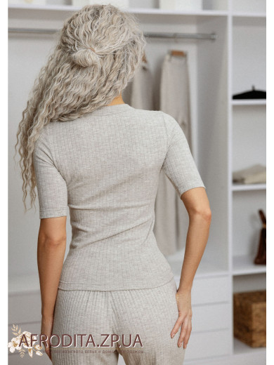 Джемпер с коротким рукавом 1487-81010